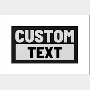 Custom Text Posters and Art